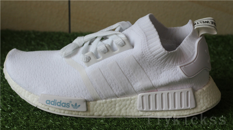 Real Boost Adidas NMD R1 Primeknit White